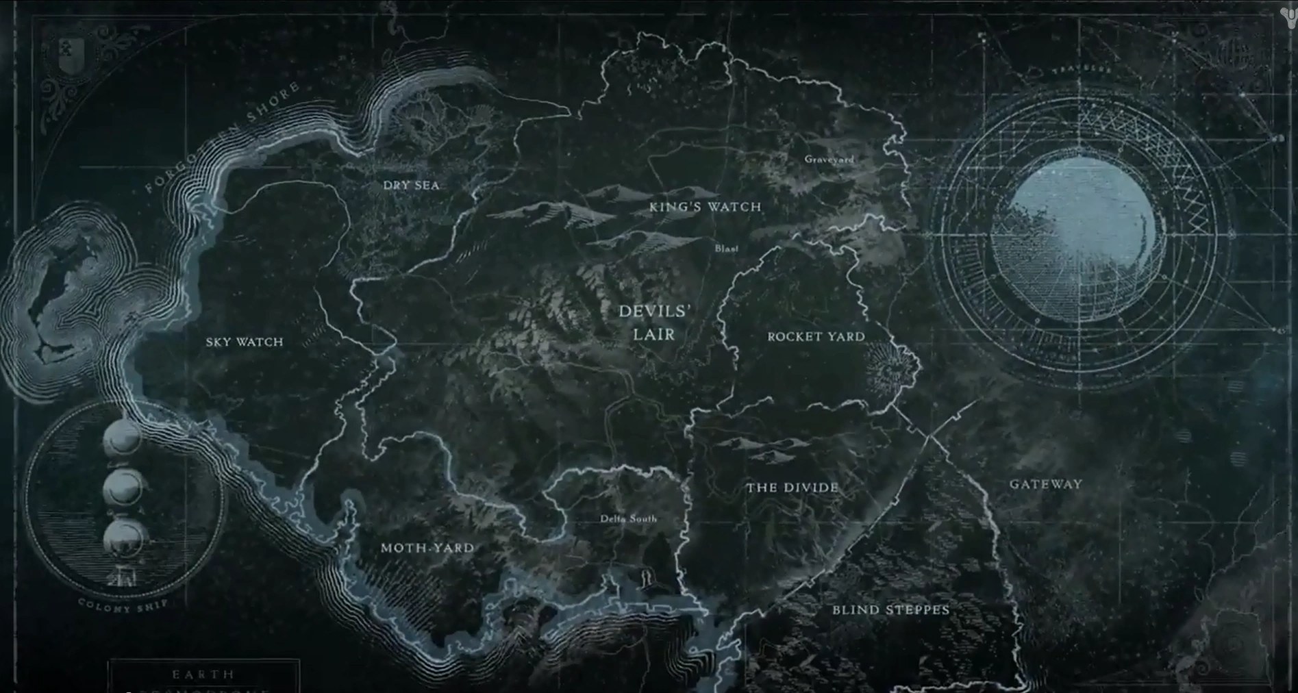 Destiny 2 companion map preview